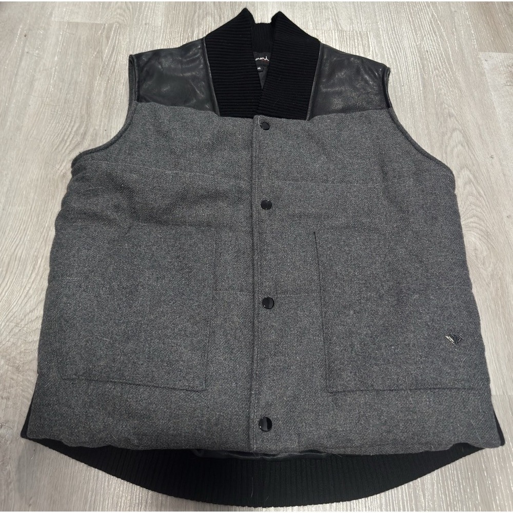 Diamond Supply Co Mens Mined Woolen Puffer Vest Medium